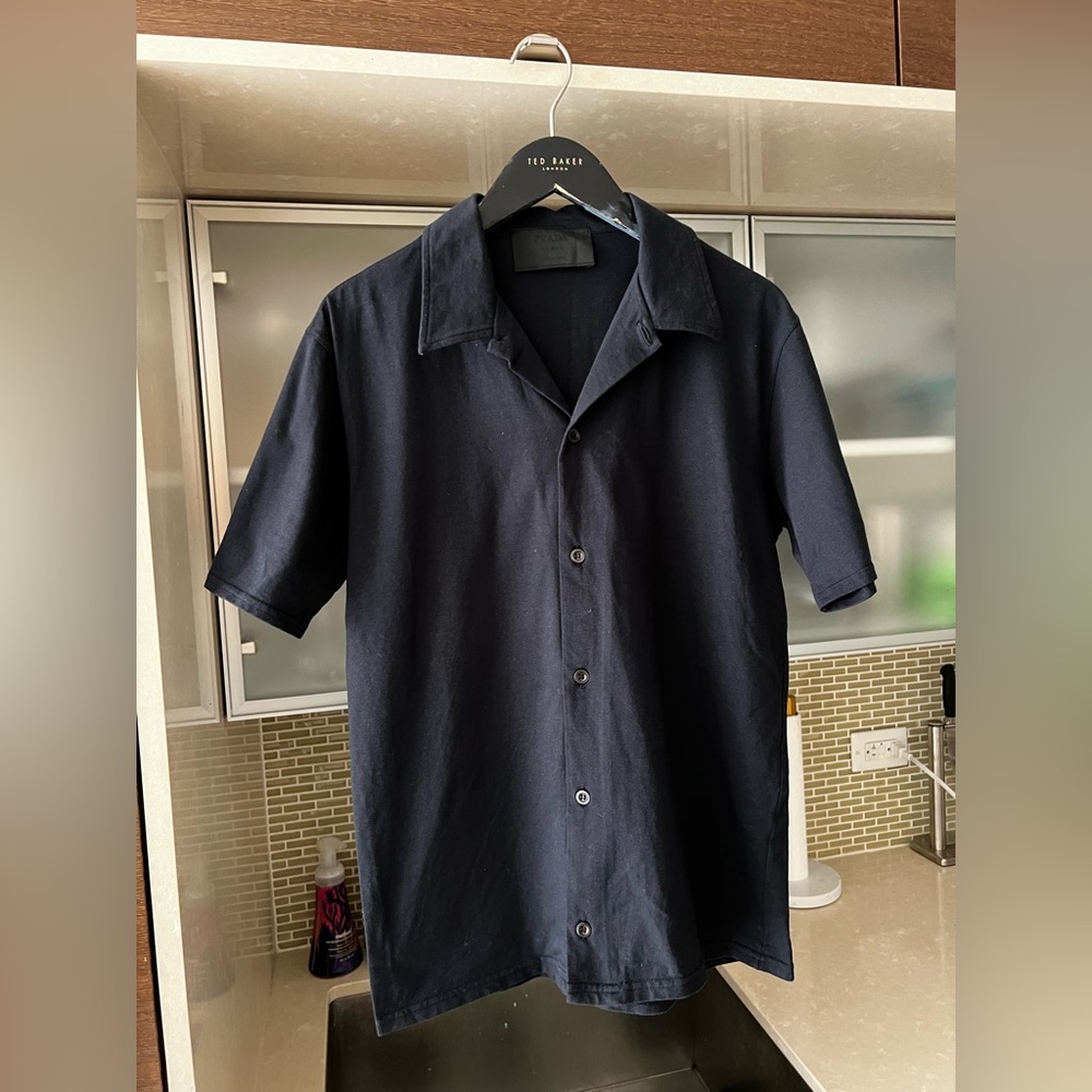 Men’s Prada Navy short sleeve shirt - Small